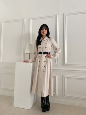 「ANDGEEBEE（アンジービー）のアイテム（シューズ）」を使った、村瀬紗英さん（レディース・159cm）の冬コーディネート