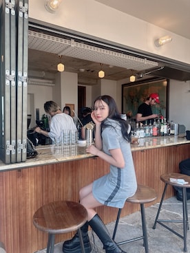 「ANDGEEBEE」｜村瀬紗英さん（レディース・159cm）の夏コーディネート