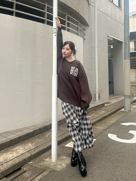 村瀬紗英さん（レディース・159cm）の秋コーディネート