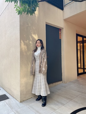 村瀬紗英さん（レディース・159cm）の春コーディネート