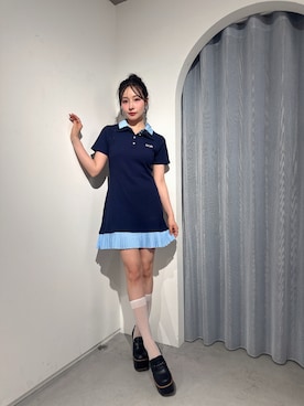 「アイテム（ワンピース/ドレス）」を使った、村瀬紗英さん（レディース・159cm）の秋コーディネート