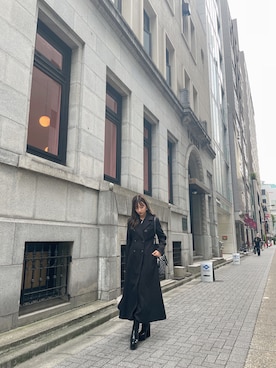 「ANDGEEBEE（アンジービー）のアイテム（シューズ）」を使った、村瀬紗英さん（レディース・159cm）の冬コーディネート