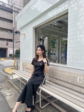 「ANDGEEBEE（アンジービー）のアイテム（ワンピース/ドレス）」を使った、村瀬紗英さん（レディース・159cm）の秋コーディネート