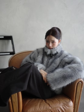 「冬の注目アウター」｜村瀬紗英さん（レディース・159cm）の秋コーディネート