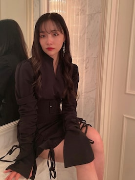 村瀬紗英さん(レディース・159cm)の春コーディネート