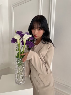 村瀬紗英さん（レディース・159cm）の冬コーディネート