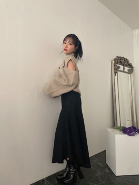 村瀬紗英さん（レディース・159cm）の冬コーディネート