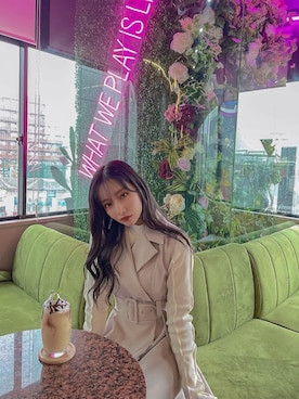 村瀬紗英さん(レディース・159cm)の春コーディネート