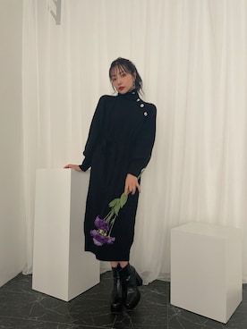 村瀬紗英さん（レディース・159cm）の冬コーディネート
