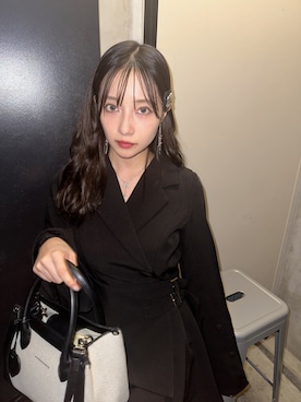 「ANDGEEBEE（アンジービー）のアイテム（ワンピース/ドレス）」を使った、村瀬紗英さん（レディース・159cm）の冬コーディネート