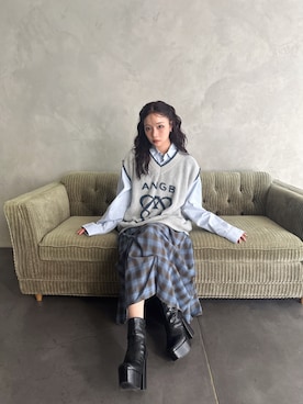 村瀬紗英さん（レディース・159cm）の秋コーディネート