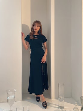 「ANDGEEBEE（アンジービー）のアイテム（その他トップス）」を使った、村瀬紗英さん（レディース・159cm）の秋コーディネート