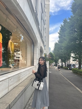 「ANDGEEBEE（アンジービー）のアイテム（ワンピース/ドレス）」を使った、村瀬紗英さん（レディース・159cm）の冬コーディネート