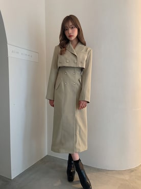 「ANDGEEBEE（アンジービー）のアイテム（シューズ）」を使った、村瀬紗英さん（レディース・159cm）の秋コーディネート