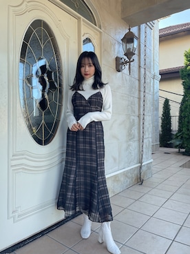 村瀬紗英さん（レディース・159cm）の春コーディネート