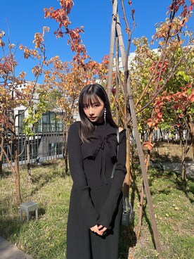 村瀬紗英さん（レディース・159cm）の春コーディネート