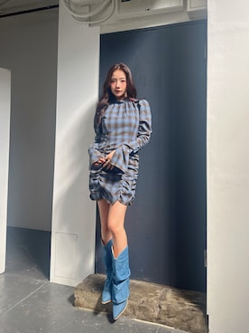 「ootd」｜村瀬紗英さん（レディース・159cm）の冬コーディネート