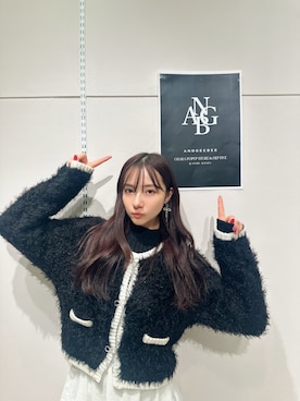 「ANDGEEBEE（アンジービー）のアイテム」を使った、村瀬紗英さん（レディース・159cm）の春コーディネート