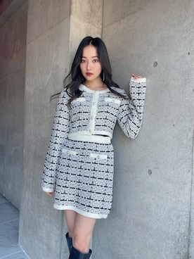 村瀬紗英さん（レディース・159cm）の冬コーディネート