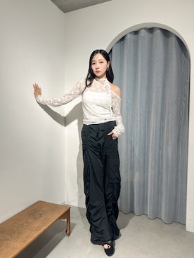 「アイテム（その他トップス）」を使った、村瀬紗英さん（レディース・159cm）の夏コーディネート