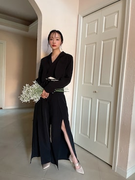 「ANDGEEBEE（アンジービー）のアイテム（ジャケット/アウター）」を使った、村瀬紗英さん（レディース・159cm）の夏コーディネート