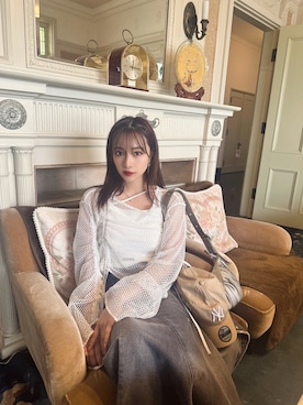 「PRANK PROJECT（プランクプロジェクト）のアイテム」を使った、村瀬紗英さん（レディース・159cm）の夏コーディネート