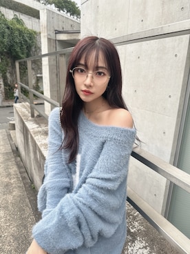 「ANDGEEBEE（アンジービー）のアイテム（トップス）」を使った、村瀬紗英さん（レディース・159cm）の冬コーディネート