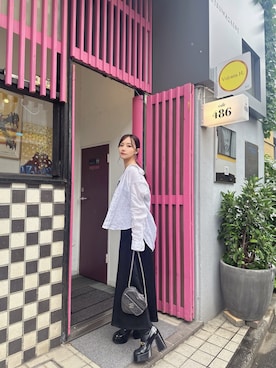 「ANDGEEBEE（アンジービー）のアイテム（ワンピース/ドレス）」を使った、村瀬紗英さん（レディース・159cm）の秋コーディネート