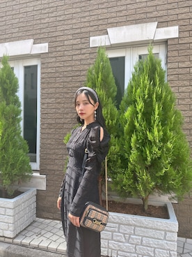「ANDGEEBEE（アンジービー）のアイテム（ワンピース/ドレス）」を使った、村瀬紗英さん（レディース・159cm）の秋コーディネート
