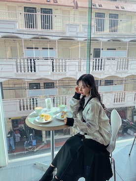 村瀬紗英さん（レディース・159cm）の春コーディネート