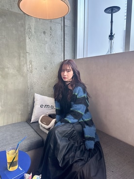 「ANDGEEBEE（アンジービー）のアイテム」を使った、村瀬紗英さん（レディース・159cm）の冬コーディネート