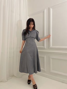 「ANDGEEBEE（アンジービー）のアイテム（シューズ）」を使った、村瀬紗英さん（レディース・159cm）の夏コーディネート