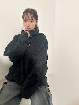 「ANDGEEBEE（アンジービー）のアイテム」を使った、村瀬紗英さん（レディース・159cm）の春コーディネート
