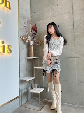 村瀬紗英さん（レディース・159cm）の春コーディネート