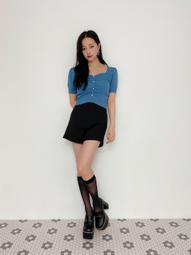 村瀬紗英さん（レディース・159cm）の夏コーディネート