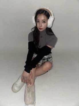 村瀬紗英さん（レディース・159cm）の冬コーディネート