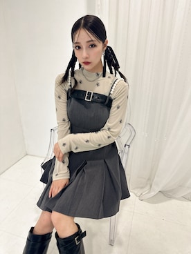 「ANDGEEBEE（アンジービー）のアイテム（ワンピース/ドレス）」を使った、村瀬紗英さん（レディース・159cm）の冬コーディネート