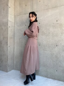 村瀬紗英さん（レディース・159cm）の冬コーディネート