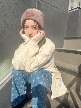 村瀬紗英さん（レディース・159cm）の冬コーディネート