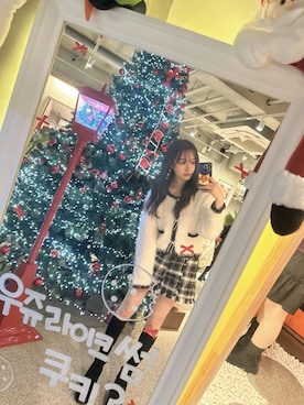 「ANDGEEBEE（アンジービー）のアイテム」を使った、村瀬紗英さん（レディース・159cm）の春コーディネート