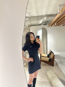 「ANDGEEBEE（アンジービー）のアイテム（ワンピース/ドレス）」を使った、村瀬紗英さん（レディース・159cm）の夏コーディネート