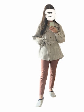 「LILY BROWN（リリーブラウン）のアイテム（その他アウター）」を使った、jakeyさん（レディース・162cm）の秋コーディネート