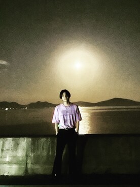 「韓国風コーデ」｜「アイテム（アクセサリー）」を使った、masaさん（メンズ・182cm）の夏コーディネート