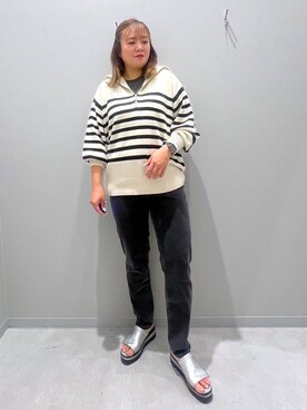 「GLOBAL WORK Smile Seed Store（グローバルワーク スマイルシードストア）のアイテム」を使った、rumi.さん（レディース・160cm）の秋コーディネート