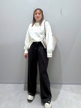 「アイテム（スウェット）」を使った、rumi.さん（レディース・160cm・30代）の春コーディネート