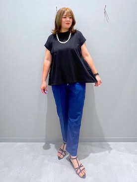 「家族旅行」｜「アイテム（アクセサリー）」を使った、rumi.さん（レディース・160cm）の夏コーディネート