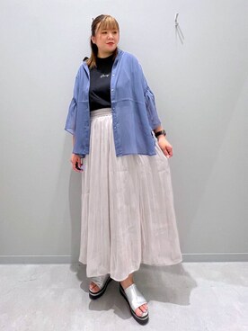 「GLOBAL WORK Smile Seed Store（グローバルワーク スマイルシードストア）のアイテム」を使った、rumi.さん（レディース・160cm）の夏コーディネート