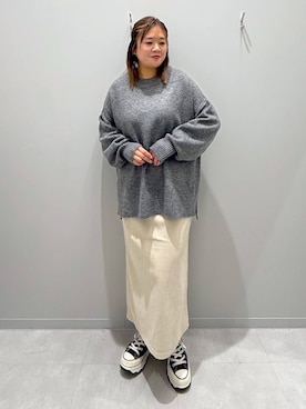 「家族旅行」｜「アイテム（スカート）」を使った、rumi.さん（レディース・160cm）の秋コーディネート