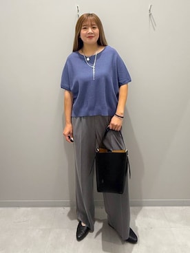 「家族旅行」｜「アイテム（パンツ）」を使った、rumi.さん（レディース・160cm）の夏コーディネート