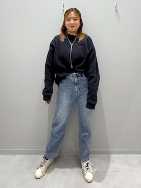 「アイテム（スウェット）」を使った、rumi.さん（レディース・160cm・30代）の冬コーディネート